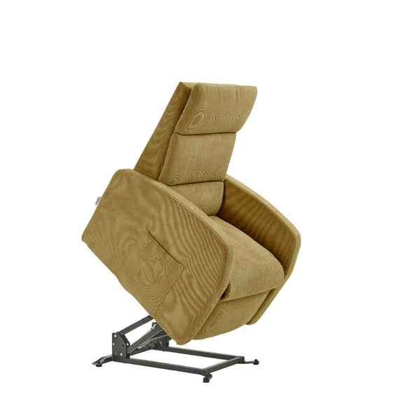 sconto Poltrona Alzapersona Elettrica 2 Motori 72x111x86 cm Martina in Microfibra Dispositivo Medico 1 Mostarda