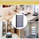 Scarpiera 32 Paia in Plastica e Metallo Bianca e Nera 95x37x160 cm 