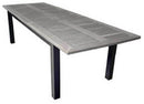 Tavolo Rettangolare Allungabile da Giardino 280x100 cm Voghini Monterosso Grigio