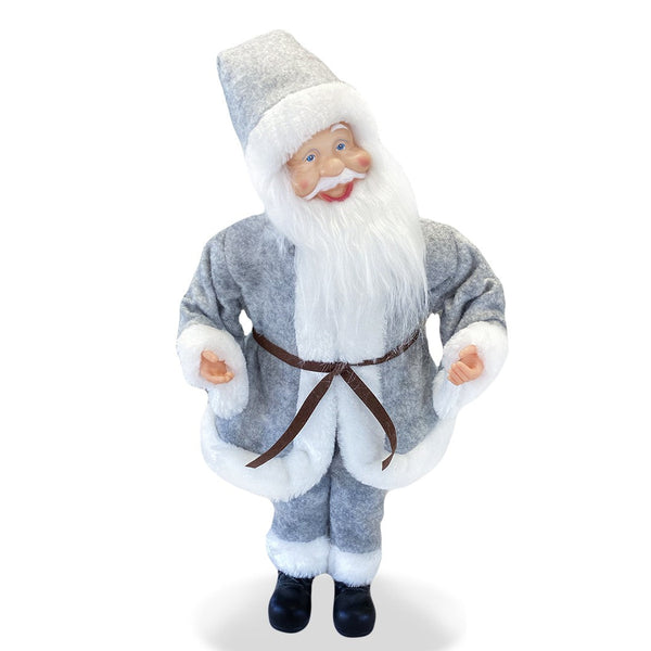 online Pupazzo Babbo Natale H45 cm Carillon con Suoni e Movimento Grigio