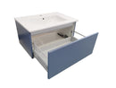 Mobile Bagno Sospeso 70 cm in Legno TFT Ibiza Blu Opaco