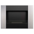 Camino a Bioetanolo da Parete 90,2x65 cm Flig Boston 2 Silver