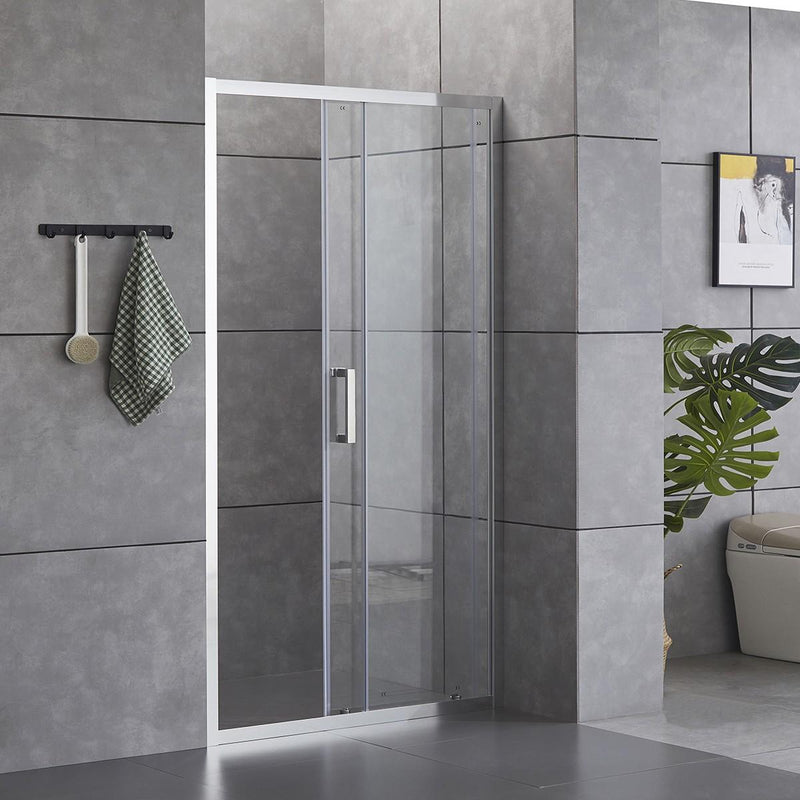 Porta Parete Doccia 1 Anta Scorrevole in Cristallo Trasparente 6mm H190 Bonussi Giuly Varie Misure