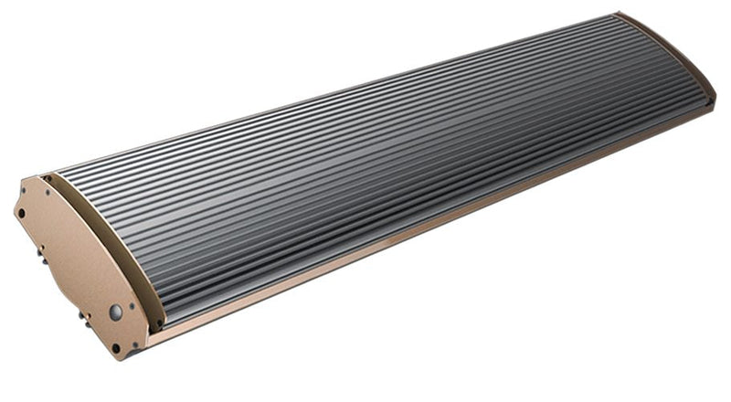 Radiatore Elettrico da Parete ad Infrarossi in Alluminio 1000W Jessen Nero