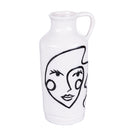 Vaso con Viso 13x11,4x26 cm  in Ceramica VdE Tivoli 1996 Vis a Vis