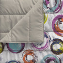 Trapuntino Estivo in Microfibra 100 gr con Stampa Cerchi Astratti Basic Varie Misure