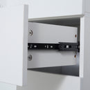 Mobile Bagno 2 Ante 1 Cassetto 30x28x180 cm in Legno Bianco