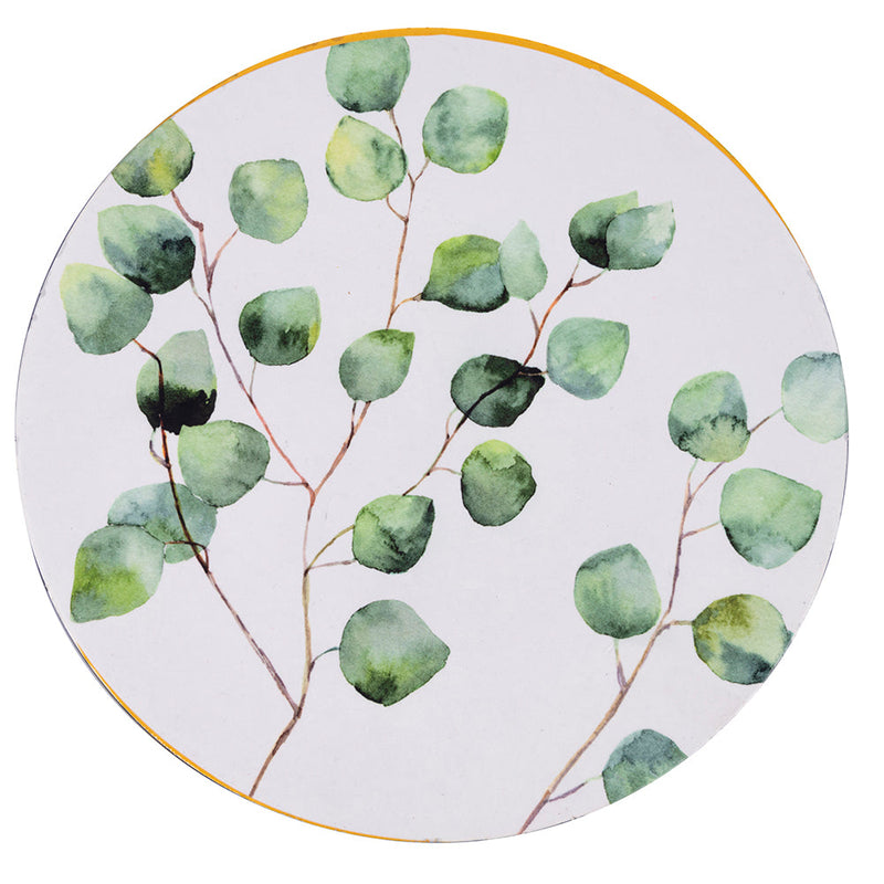 Set 6 Sottopiatti Tondi Ø33x2 cm  in Polipropilene VdE Tivoli 1996 Oriental Botanique