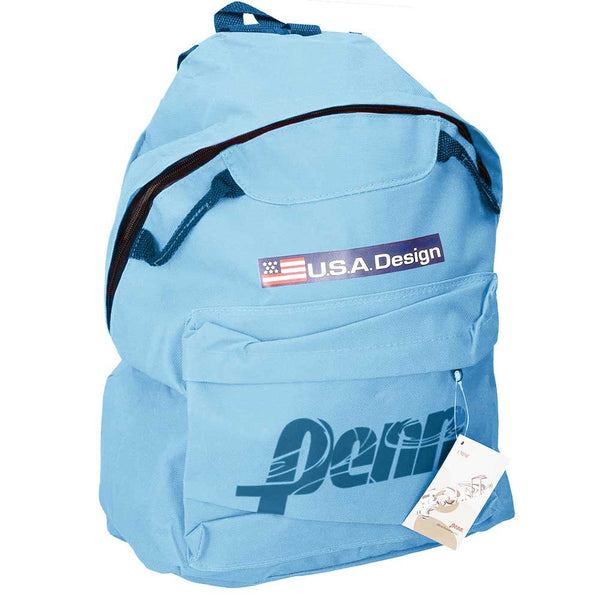 Zaino Americano Uomo Donna Penn in Tessuto Scuola Tempo Libero Viaggio Azzurro prezzo