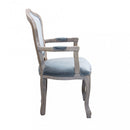 Poltrona Charlene in Velluto Grigio 55x51x100 h cm in Velluto Grigio