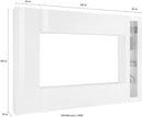 Parete Attrezzata Soggiorno 260x30x180 cm Maruska n°3 Grigio Antracite Opaco 