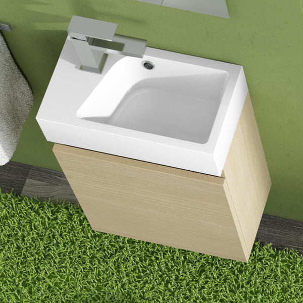 prezzo Lavabo da Bagno in Acrilico Bianco 40cm Fosterberg Linz 1