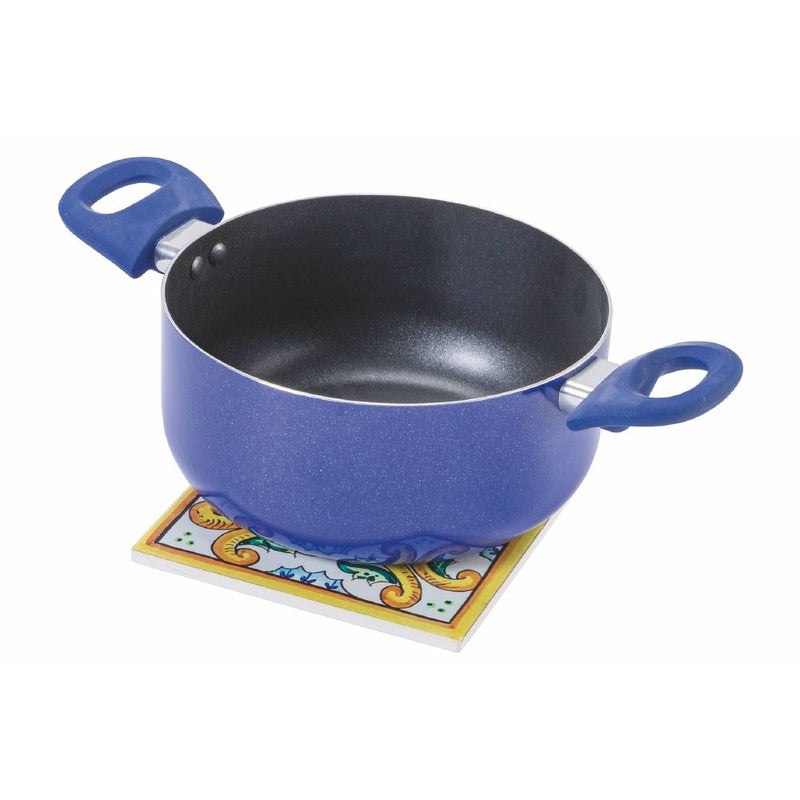 Sottopentola 16x16x1 cm in Ceramica VdE Tivoli 1996 Le Riggiole