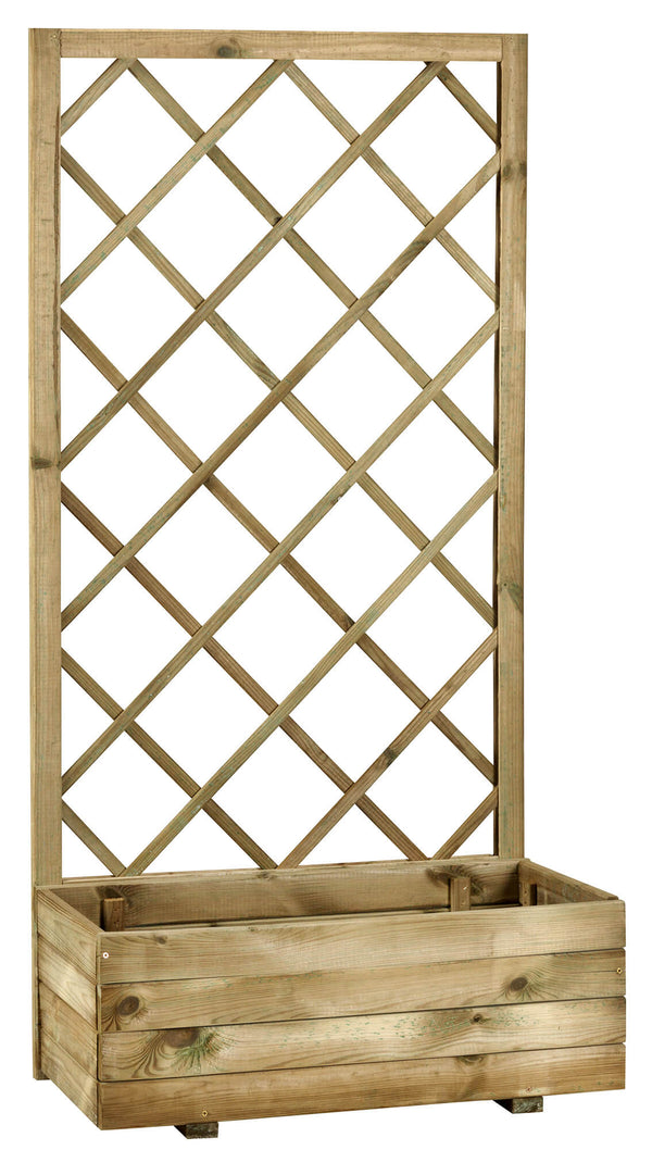 Fioriera da Giardino con Traliccio 70x35xh140 cm in Legno Impregnato online