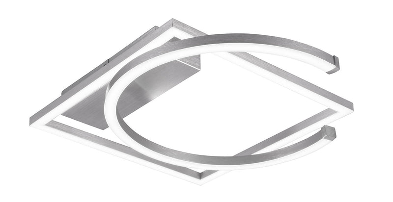 Plafoniera da Interno a LED SMD in Metallo Alluminio spazzolato