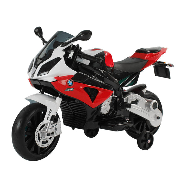 acquista Moto Elettrica per Bambini 12V con Licenza BMW RR Nero e Rosso