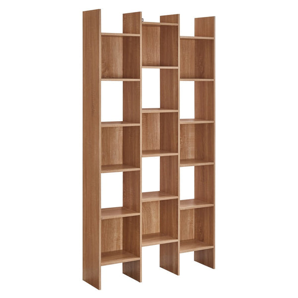 Libreria 15 Ripiani 96x24,8x192 cm in Legno MDF Rovere online