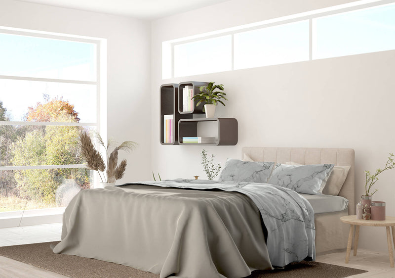 Set Lenzuola Sopra Sotto e Federe in Microfibra Marble Varie Misure