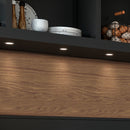 Faretto Led Mizar per Incasso nei Mobili H84 Verniciato Nero Acciaio Emuca