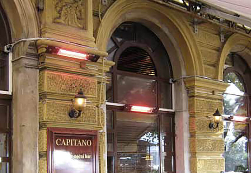 Stufa Elettrica ad Infrarossi 83x3,8x12 cm da Parete 1800W con Telecomando Moel Petalo