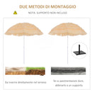 Ombrellone da Giardino in Acciaio Ø1,6 mt   Beige
