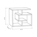 Tavolino da salotto 54x40x45 cm Labirent rovere
