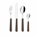 Servizio Set di Posate 24 pezzi in Acciaio Inox Eme Brio Marrone 89