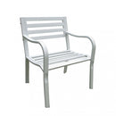 Poltrona Chloe 60x56x85 h cm in Acciaio Bianco