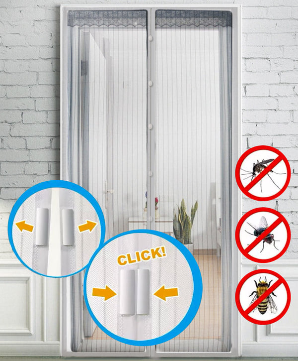 Tenda Zanzariera Magnetica 16 Magneti 130x220 cm Soriani Zanzibar Bianca sconto