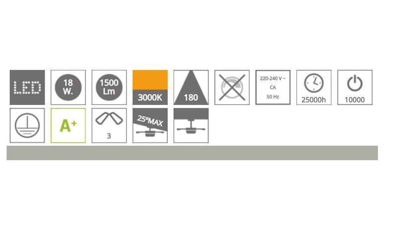 Ventilatore da Soffitto con 3 Pale e LED Ø127 cm 3 Velocità Sulion Mustang Trasparente