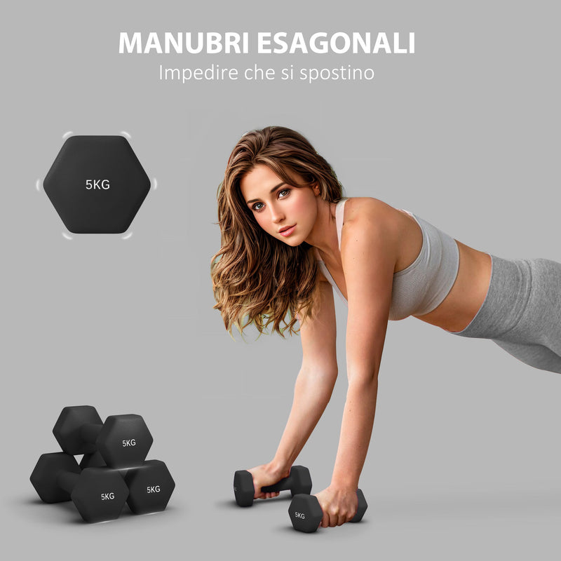 Manubrio Esagonale 5 Kg | REXGYM