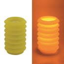Candela led lanterna giallo fontana cm Ø13,5xh20