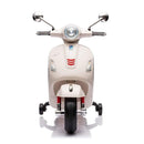 Moto Elettrica per Bambini Licenza Piaggio Vespa GTS Super con Batteria 12V Bianco      