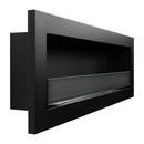 Camino a Bioetanolo da Incasso 120x15x40 cm Livorno 120 Nero