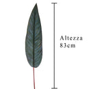 Set 6 Foglie di Strelitzia Artificiale Altezza 83 cm Verde