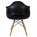 Sedia Moritz 53x47x82 h cm in Legno Nero