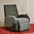 Poltrona Relax Elettrica Magnolia con Alzapersona Lift 2 Motori in Similpelle Nero