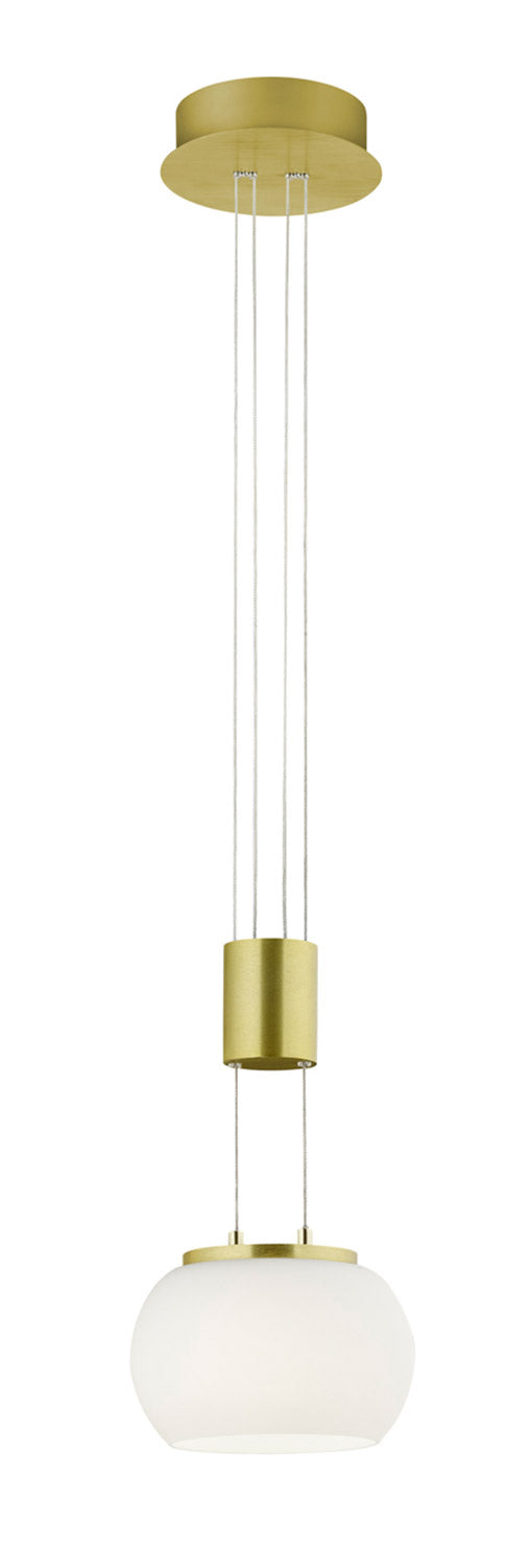 sconto Lampada a Sospensione da Interno a LED in Alluminio Ottone Opaco