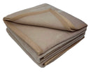 Coperta Pura Lana Doubleface 450 gr/mq Parker Crema Varie Misure