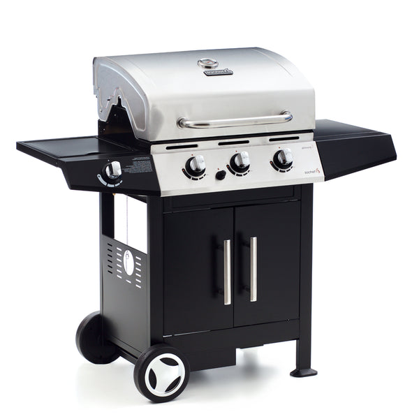 online Barbecue a Gas GPL Pietra Lavica 3 Fuochi 15kW con Fornello Laterale Sochef Golosone 3