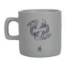 Tazzina Caffè Zodiaco "pesci" Ø6x6,5 cm in Bone China VdE Tivoli 1996 Grigio Chiaro