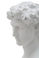 Scultura Roman 21,5x14,5x34 cm in Poliresina Bianco