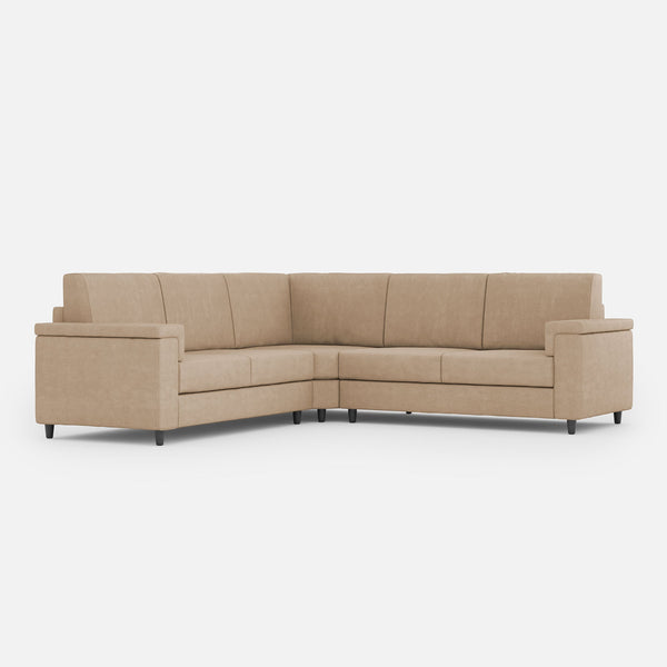 Divano Angolare 5 Posti 246x246x85 cm Marrak in Tessuto Beige acquista