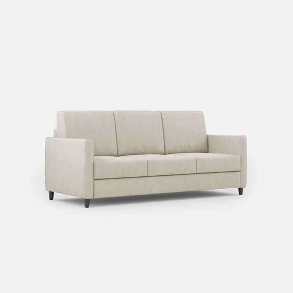 sconto Divano 3 Posti 198x85x85 cm Karay in Tessuto Latte