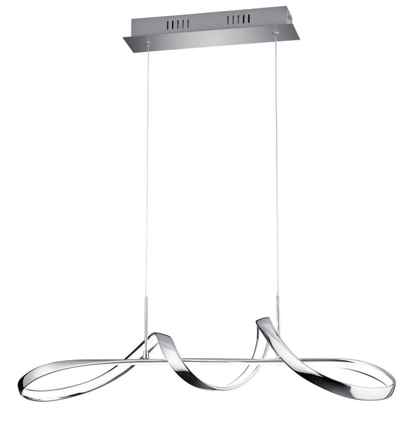 acquista Lampada a Sospensione da Interno a LED SMD in Metallo Cromo