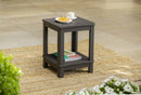 Tavolino da Giardino 40,5x40,5x52 cm in Resina Keter Deluxe Side Antracite