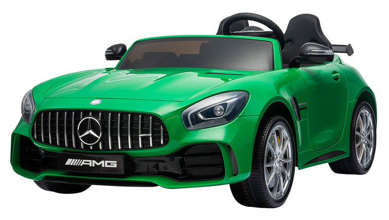 Macchina Elettrica per Bambini 2 Posti 24V con Licenza Mercedes GTR AMG Verde