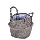 Set 2 Cesti Giara in Materiale Naturale H 20 cm