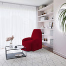 Copripoltrona Reclinabile Elasticizzato Taglia Unica con Tasca Laterale Bordeaux