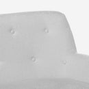 Divano 2 Posti 125x83x82 cm in Tessuto Grigio